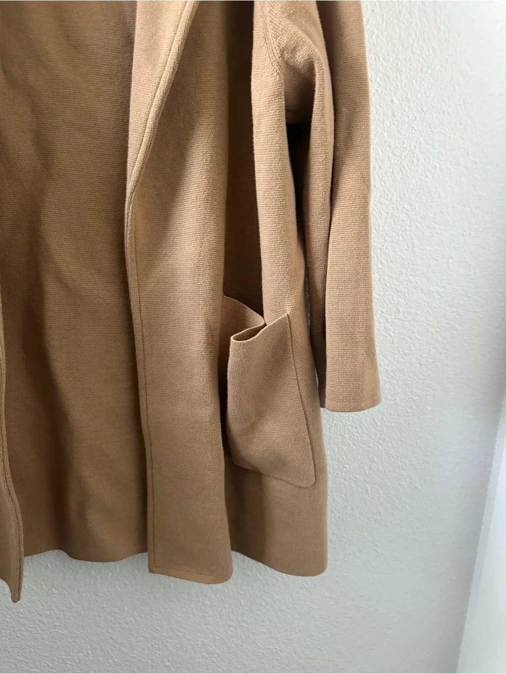 Quince Women’s Sz L Open Front Cardigan Minimalist Capsule Modern Chic Beige - Picture 4 of 7
